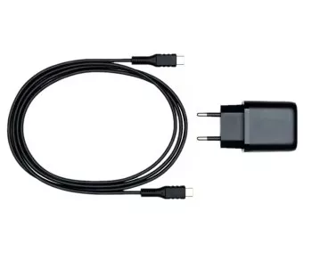 USB PD/QC 3.0 Ladeadapter inkl. C-C Kabel, schwarz 20W, 3,6V~5,9V/3A; 6~9V/2A; 9V~12V/1,5A